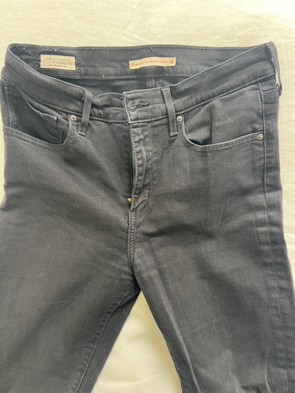 Levi’s high-rise straight crop Jeans